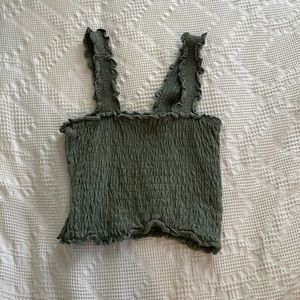 Hollister green tank. (Size XS)